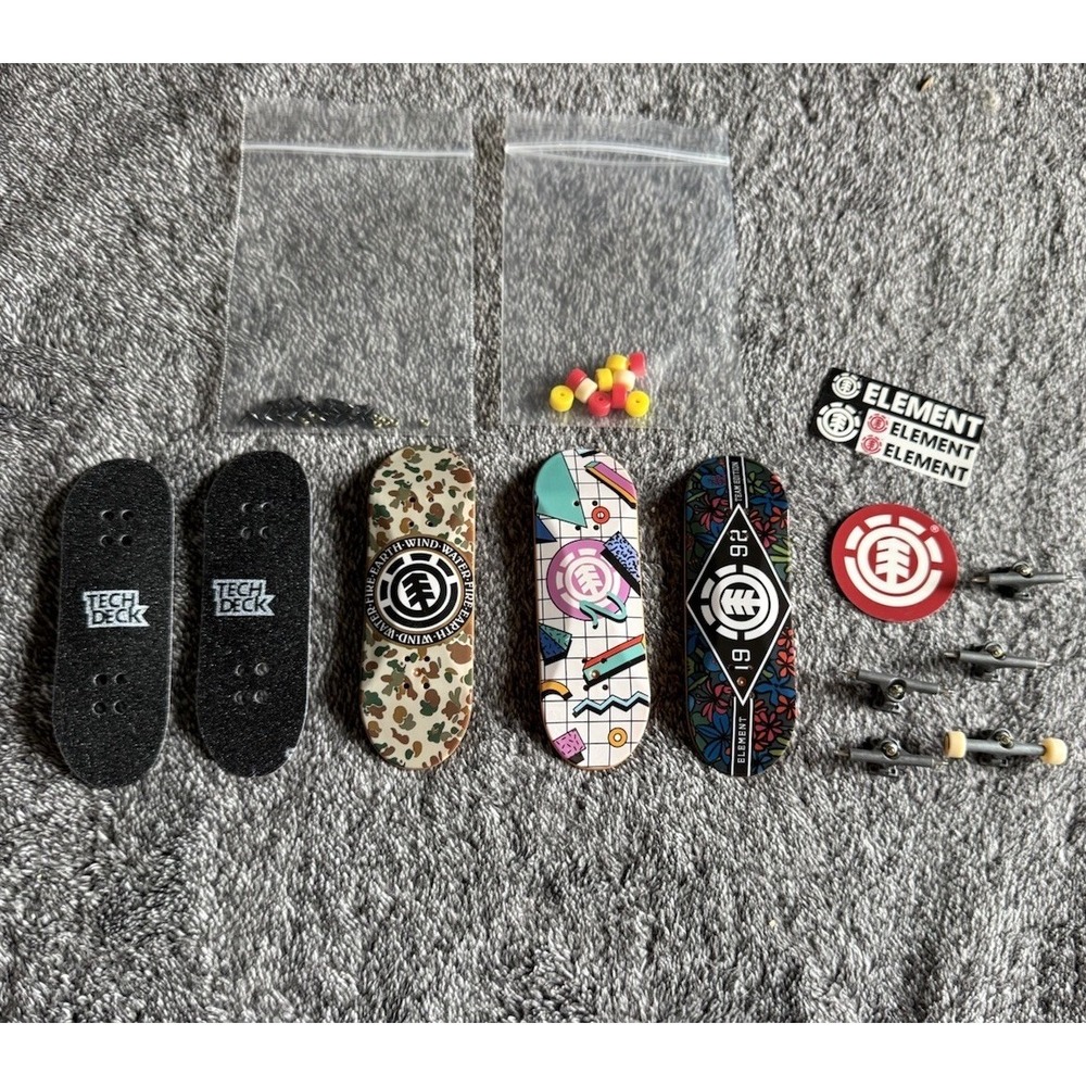 TECH DECK Lot Of 3 Element Skateboard Fingerboard Almost Toy Loose